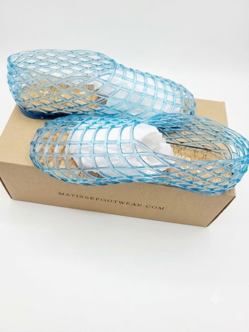 Coconuts by Matisse Blue Marlow Jelly Flats